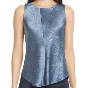 Vince Crinkle Bias Cut Top